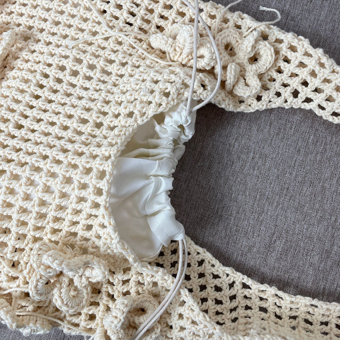 Women's Style Woven One Fashion Underarm Holiday Flowers Women's Shoulder Bag