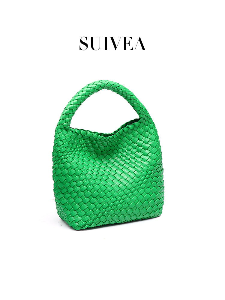 Women's Macaron Vegetable Basket Female Woven High-grade Fashion Portable Bags