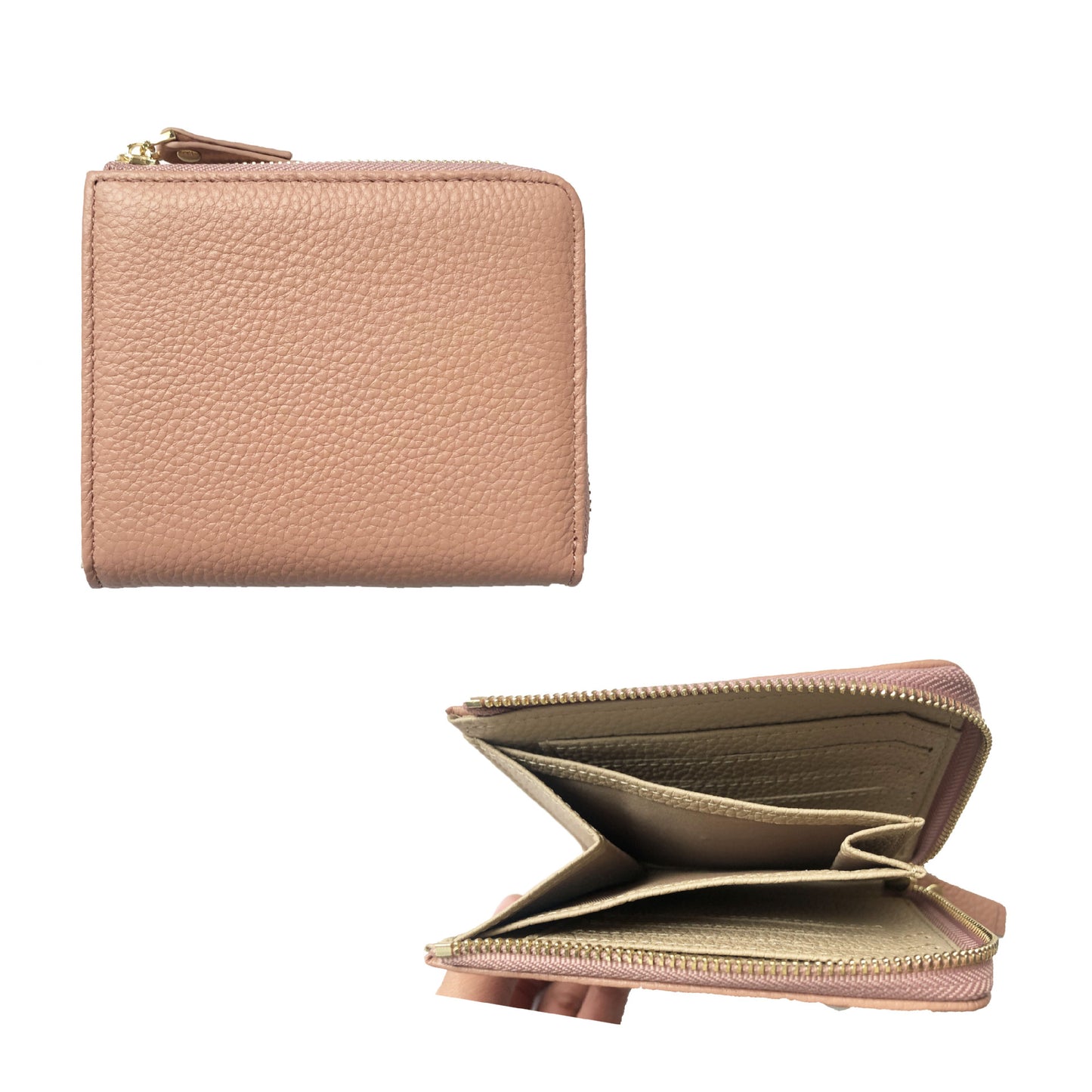 Women's Genuine Leather Litchi Pattern Short Fashion Ladies Wallet