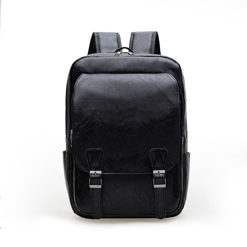 Durable Glamorous Men's Trip Computer Leather Business Backpack