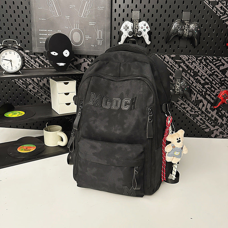 Men's Korean Style Female Junior High Large Capacity Simple College Leisure Backpack