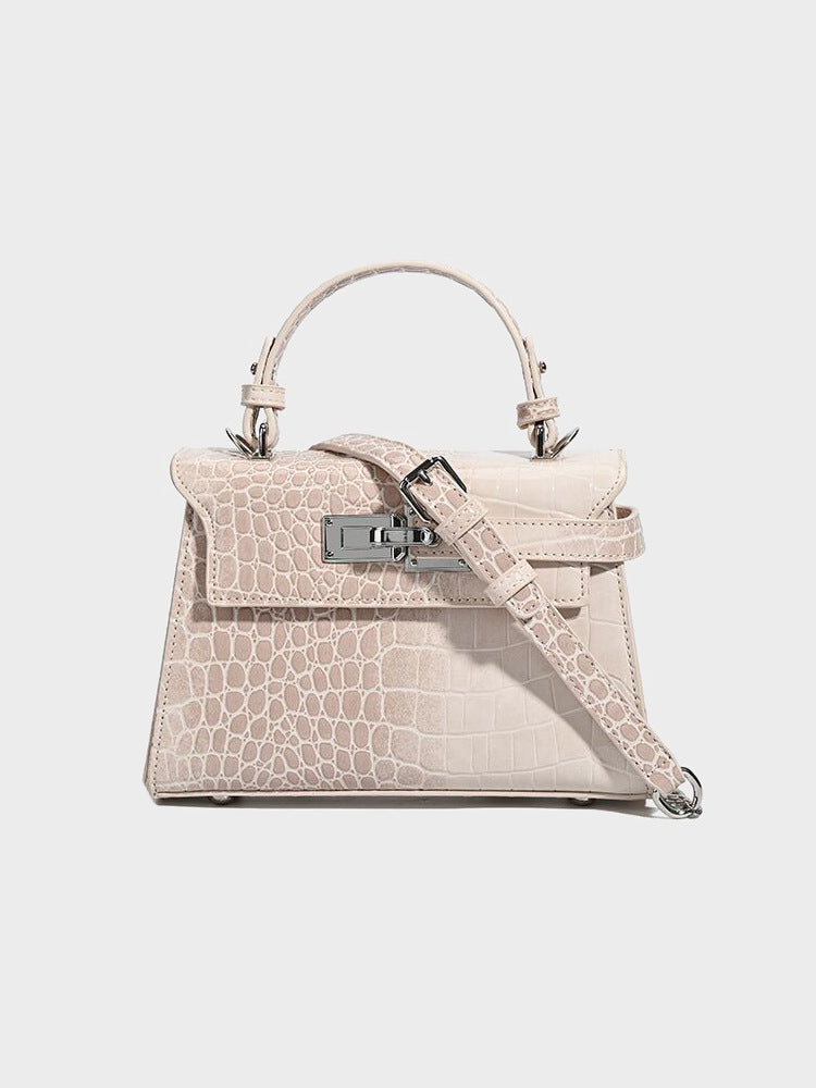 Women's Niche High-grade Crocodile Pattern Kelly Fashion Bags