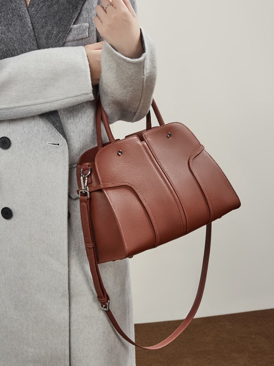 Women's Genuine Leather Large Capacity Niche Shell Trendy Fashionable Bags