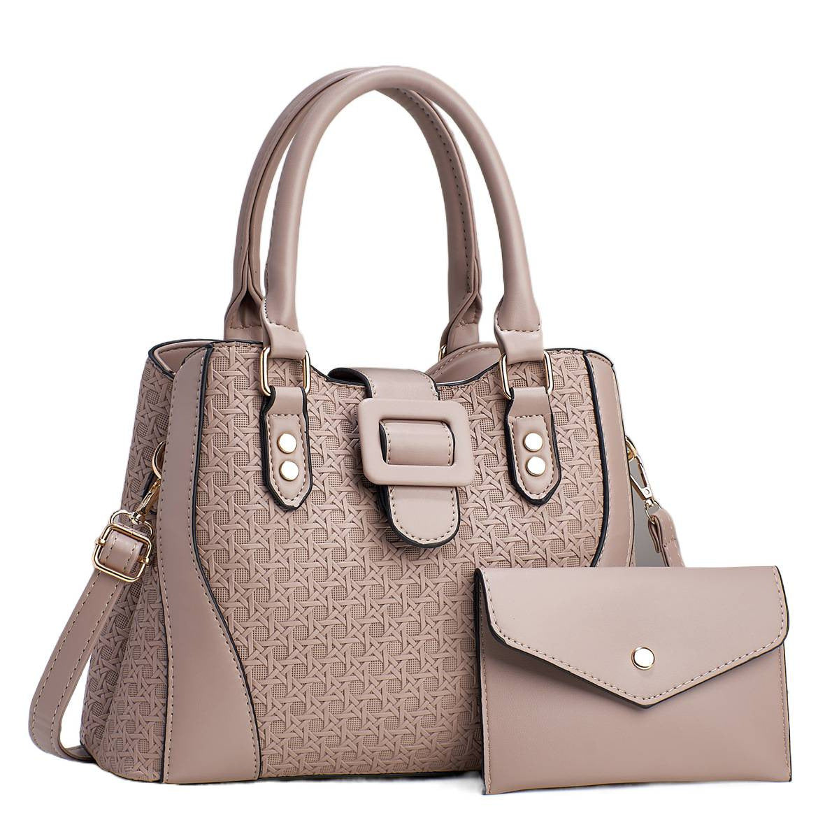 Women's Two-piece Fashion High Quality Elastic Material Large Handbags