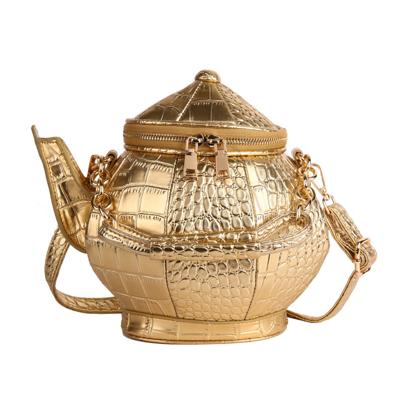 Niche Shaped Female Creative Personality Teapot Hand Retro Women's Messenger Bag