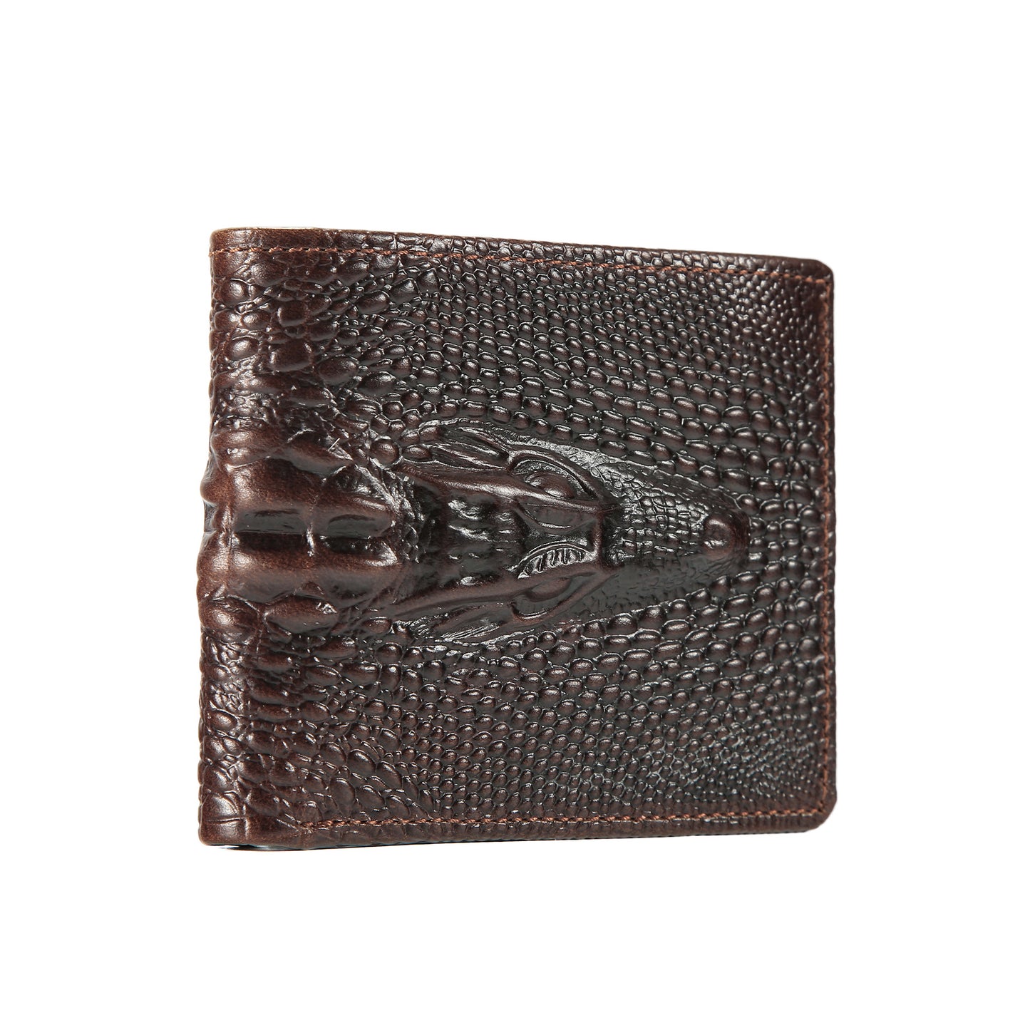 Men's Cowhide Creative Vintage Genuine Leather Business Large Coin Purses