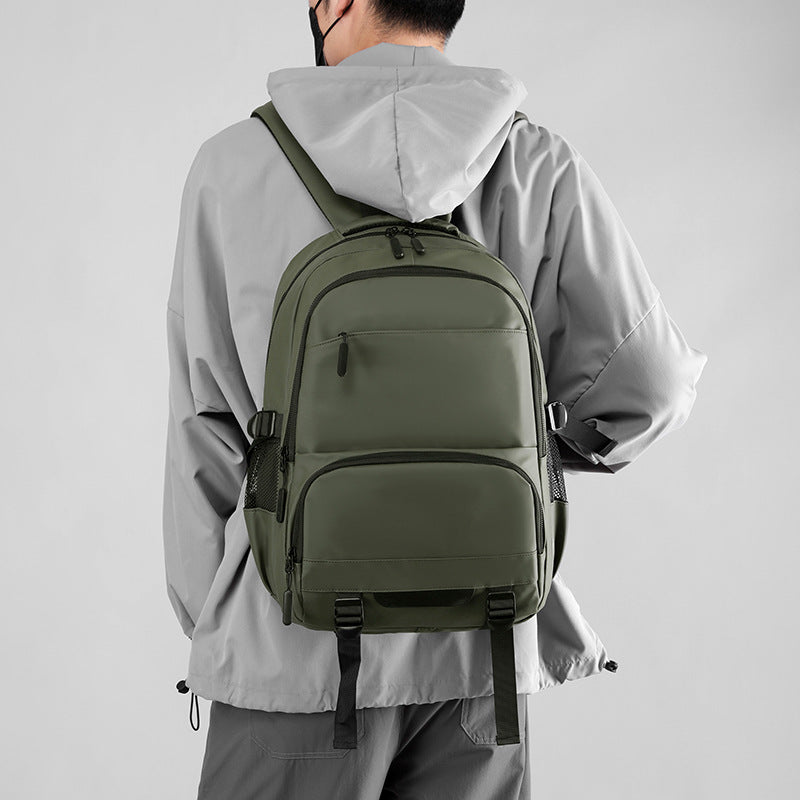 Men's College Solid Color Large Capacity Computer Bags