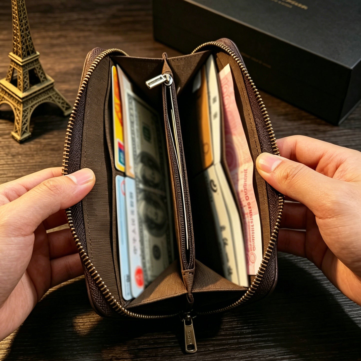 Men's Horse Leather Swiping Business High Sense Men's Wallet