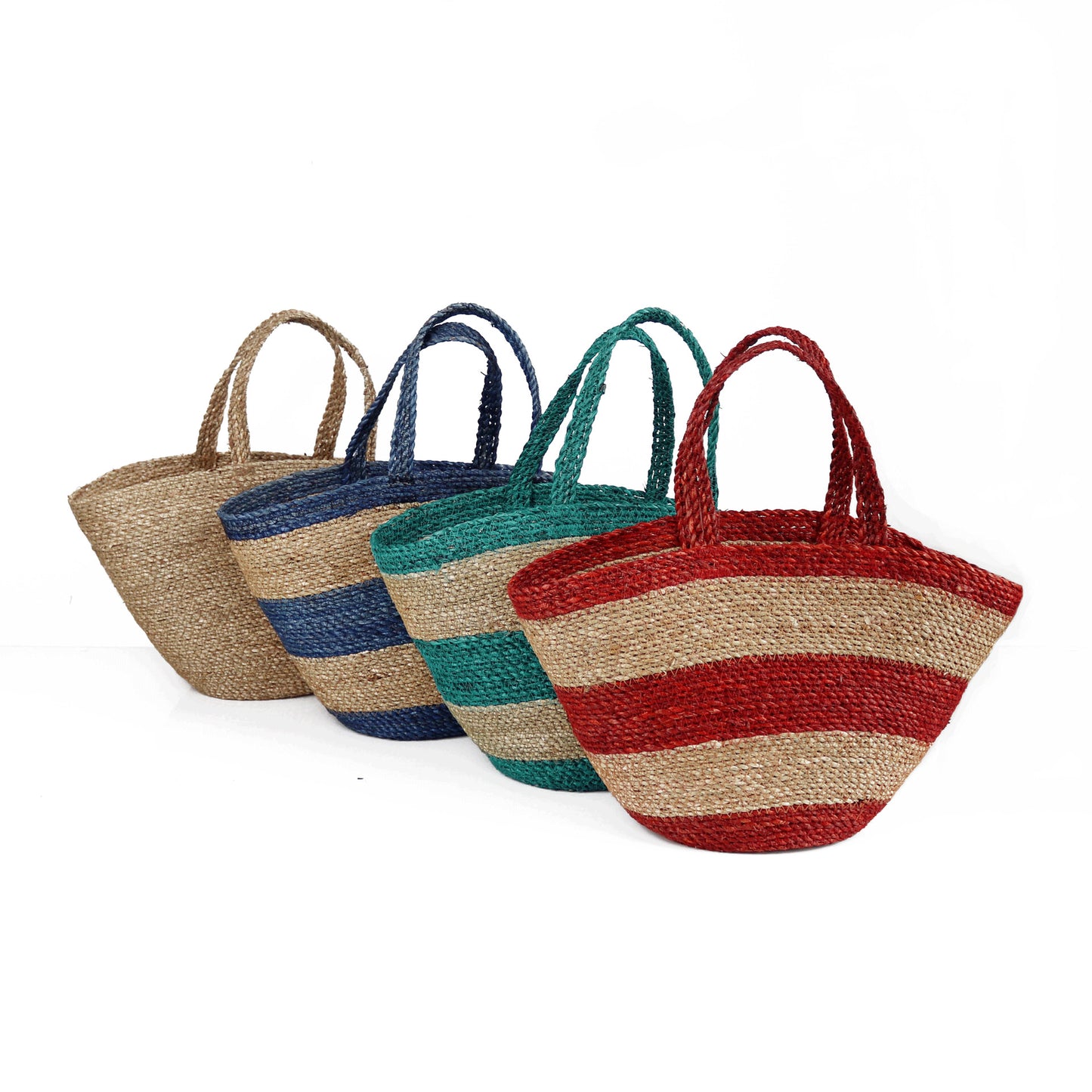 Women's Large Capacity Portable Striped Woven Vacation Women's Handbag