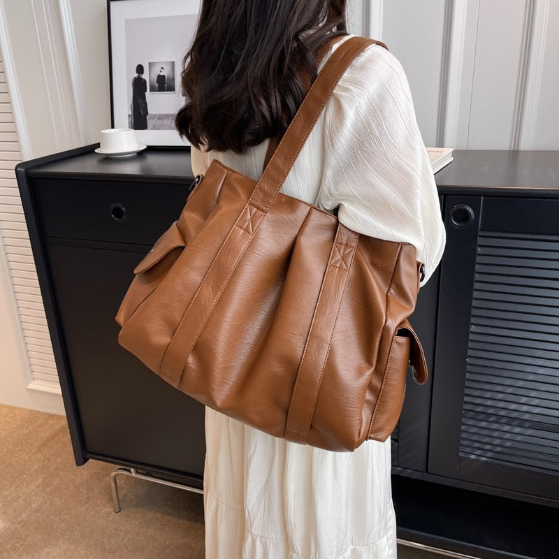 Women's Totes Daily Commuter Fashion Solid Color Women's Shoulder Bag