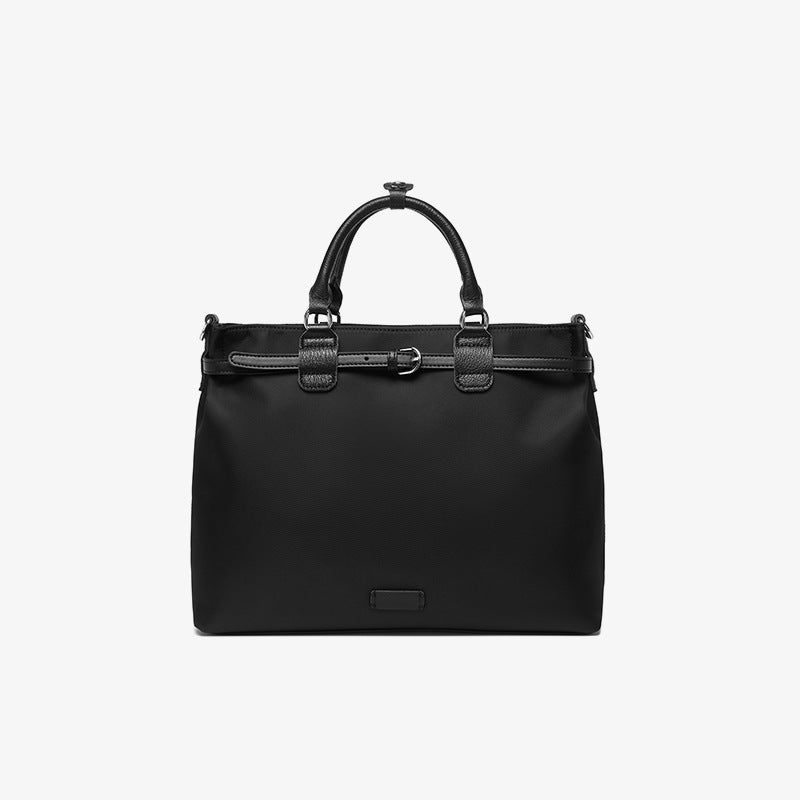 Women's Oxford Cloth Genuine Leather Commuter Minority Women's Messenger Bag