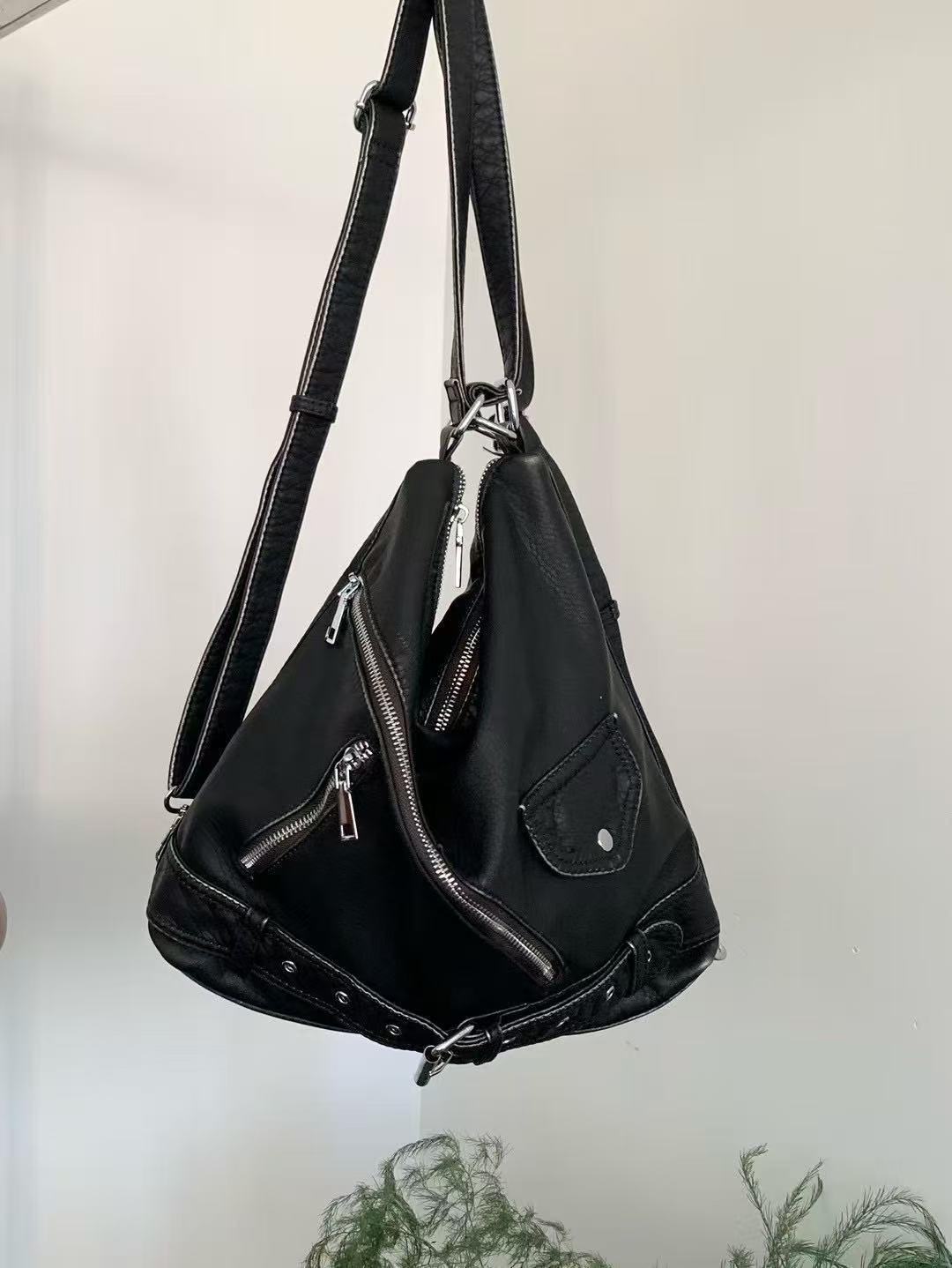 Dark Style Large Capacity Tooling Motorcycle High-grade Women's Messenger Bag