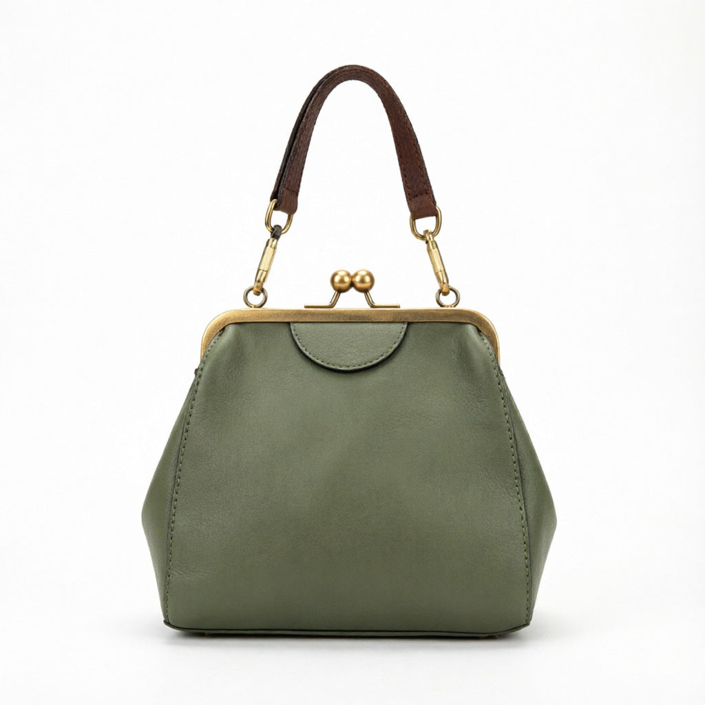 Women's Shell Mobile Many Compartments Clip Retro Women's Messenger Bag
