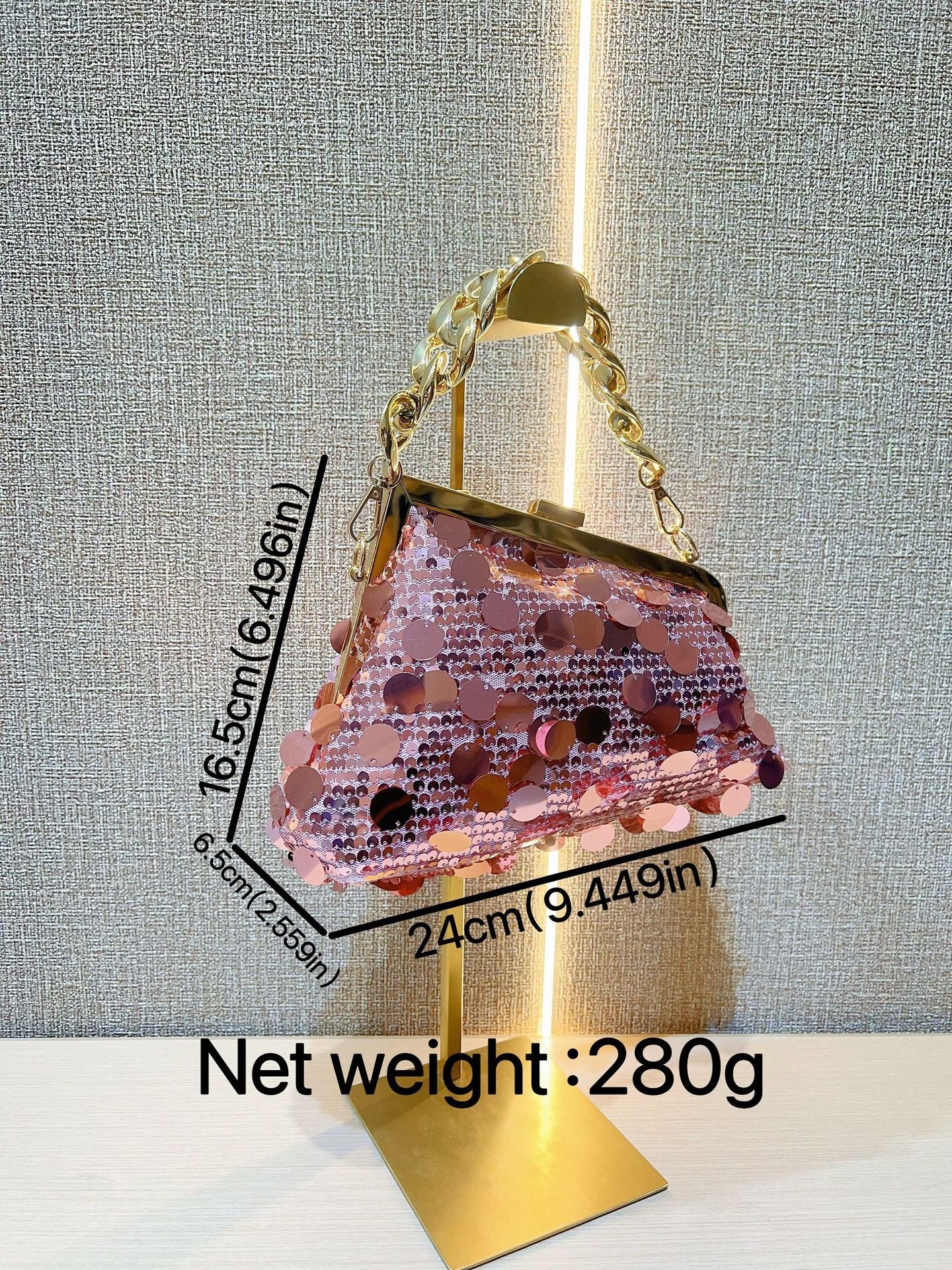 Women's Light Luxury Sequined Chain Fashion Bags