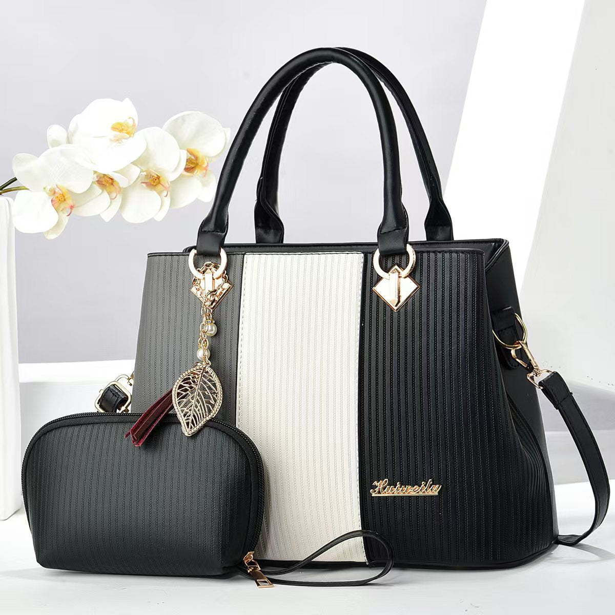 Graceful Women's Two-piece Large Capacity Commuter Bags