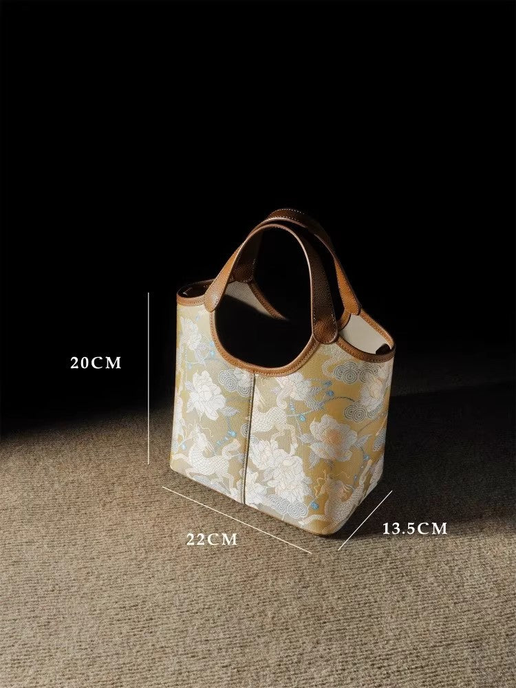 Dynasty Brocade Chinese Style Large Capacity Totes Women's Messenger Bag