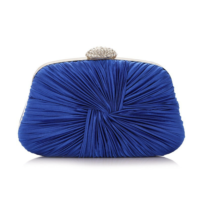 Women's Trendy Hand-held Pleated Woven Banquet Clutch Dinner Bag