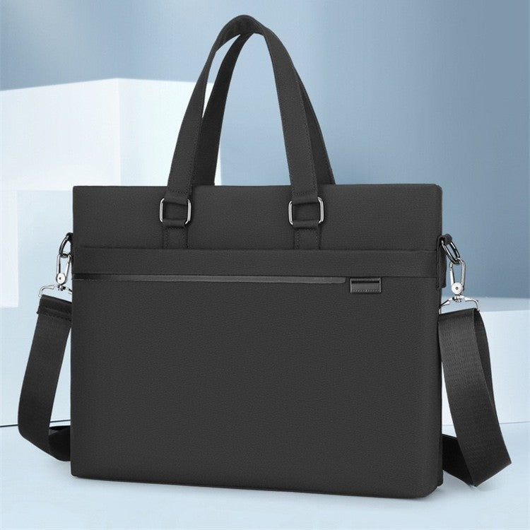 Men's Oxford Cloth Gift Printed Horizontal Blue Men's Briefcase