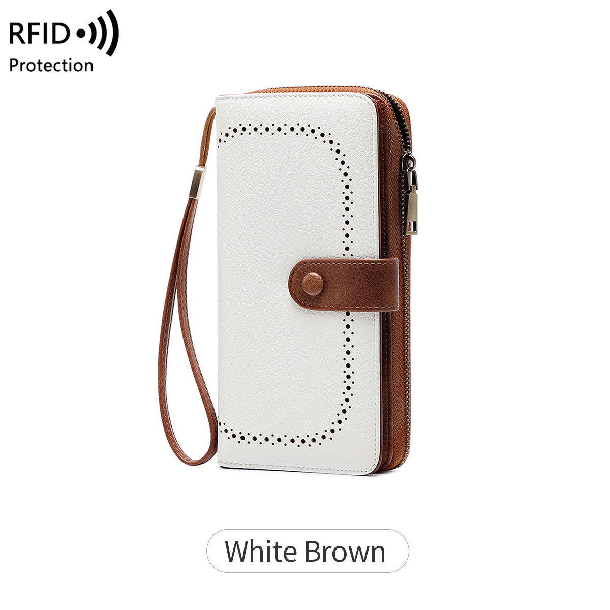 Women's Swiping Hollow Out Expanding Retro Large Capacity Card Holder