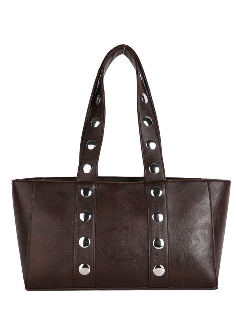 Women's Fashion Cool Large Capacity Underarm Textured Bags