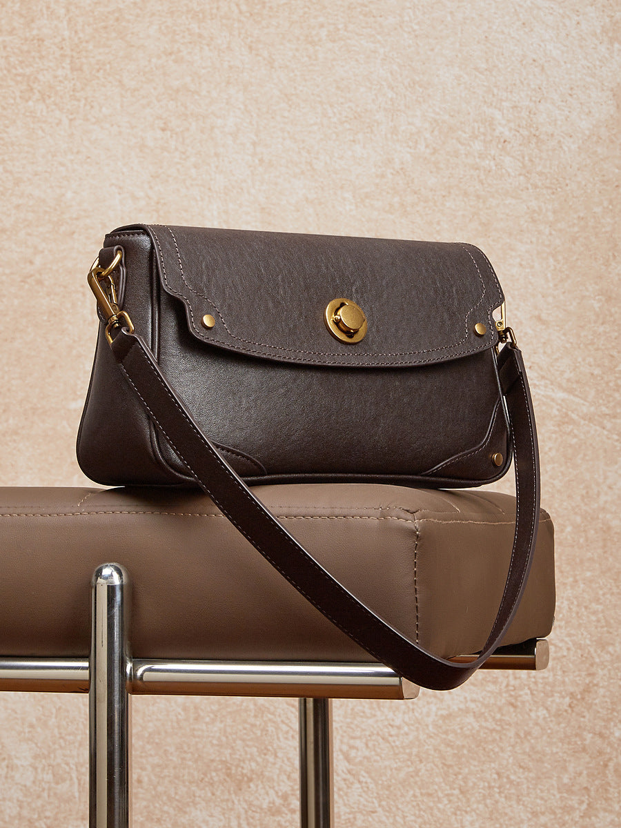Women's Leather Vegetable Tanned Cattle Female Winter Large Capacity Simple Women's Messenger Bag