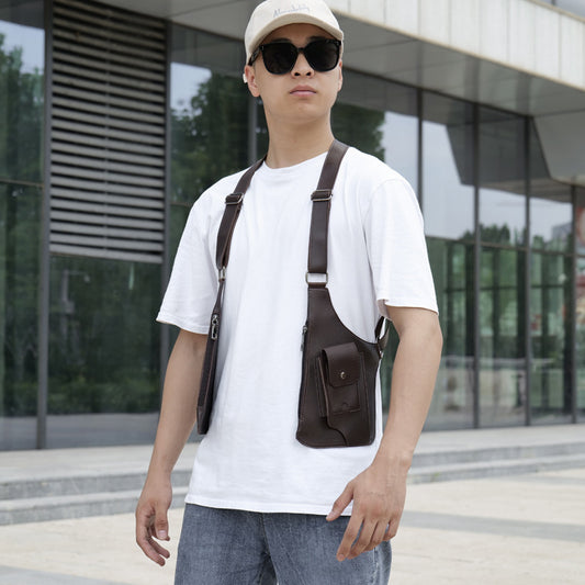 Men's Suspender Vest Tactics Invisible Fashion Men's Chest Bag