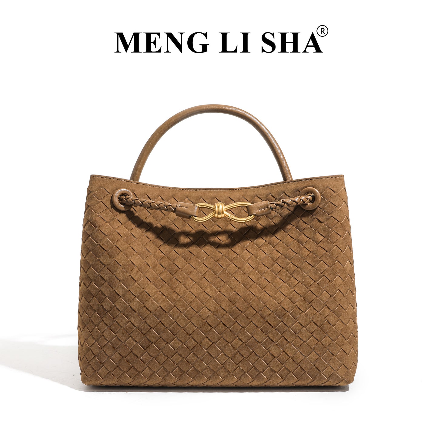 Women's High-grade Portable Vintage Frosted Suede Woven Women's Handbag
