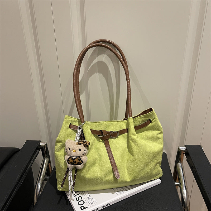 Women's Fashion Large Capacity Suede Commuter Super Popular Women's Handbag