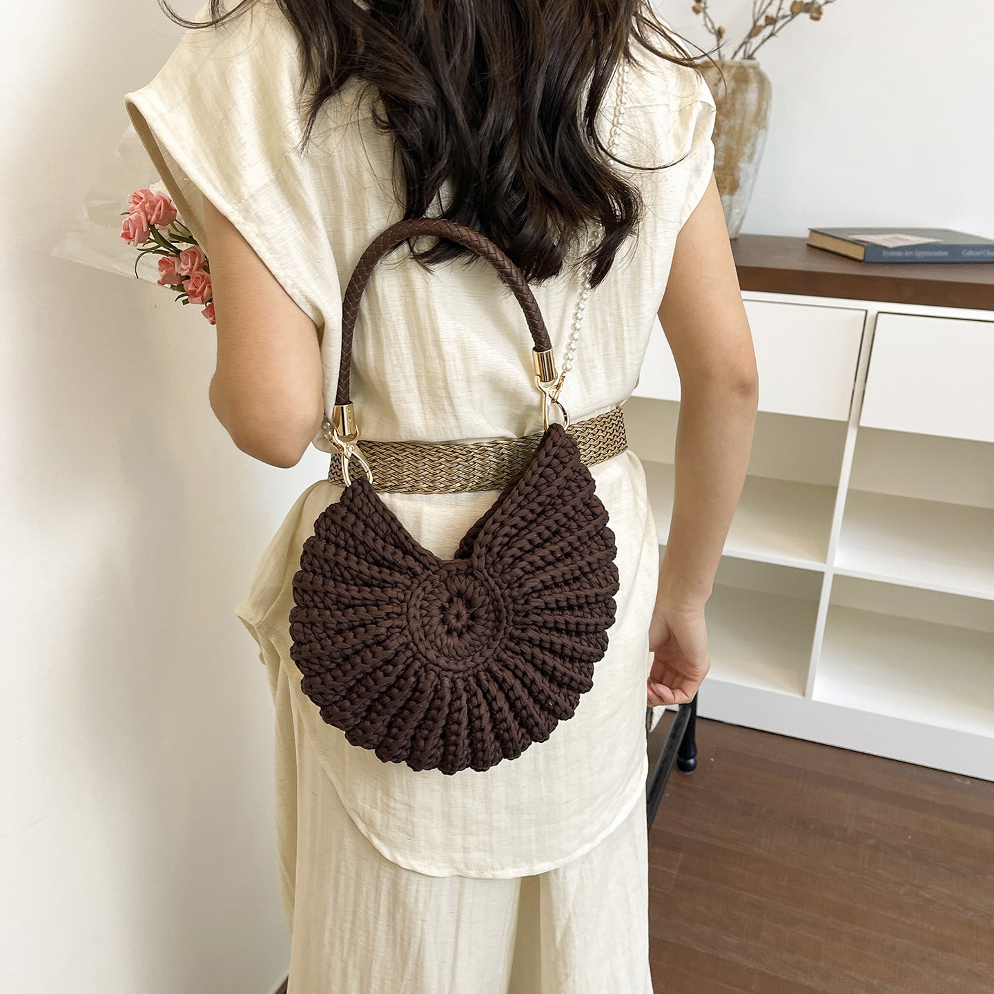 Fashion Woven Seaside Conch Shell High Bags