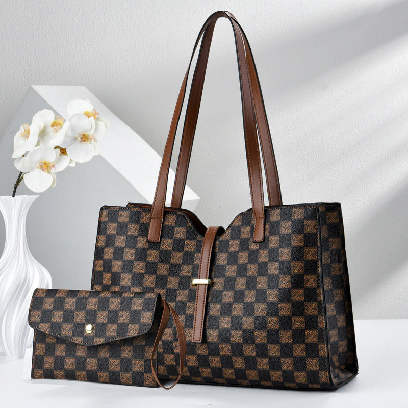 Color Contrast Underarm Commuter Large Capacity Women's Handbag