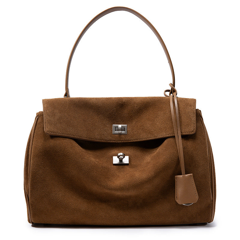 Matte Leather High-grade Kelly Twist Underarm Women's Shoulder Bag