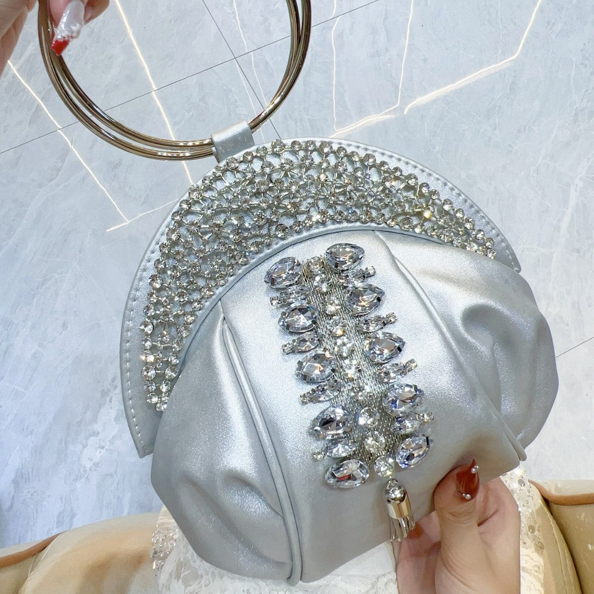 Women's Bridesmaid Wedding Dress Garment Clutch High-grade Dinner Bag