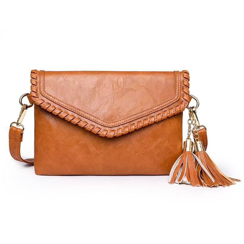 Women's Soft Leather Fashion Pouches Crocodile Pattern Chain Envelope Bags
