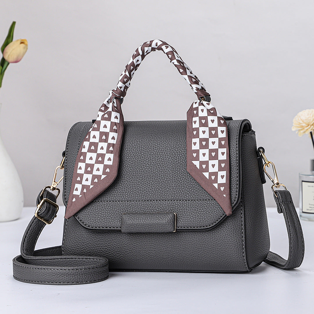 Women's Silk Scarf Portable Retro Large Capacity Temperament Small Square Bags