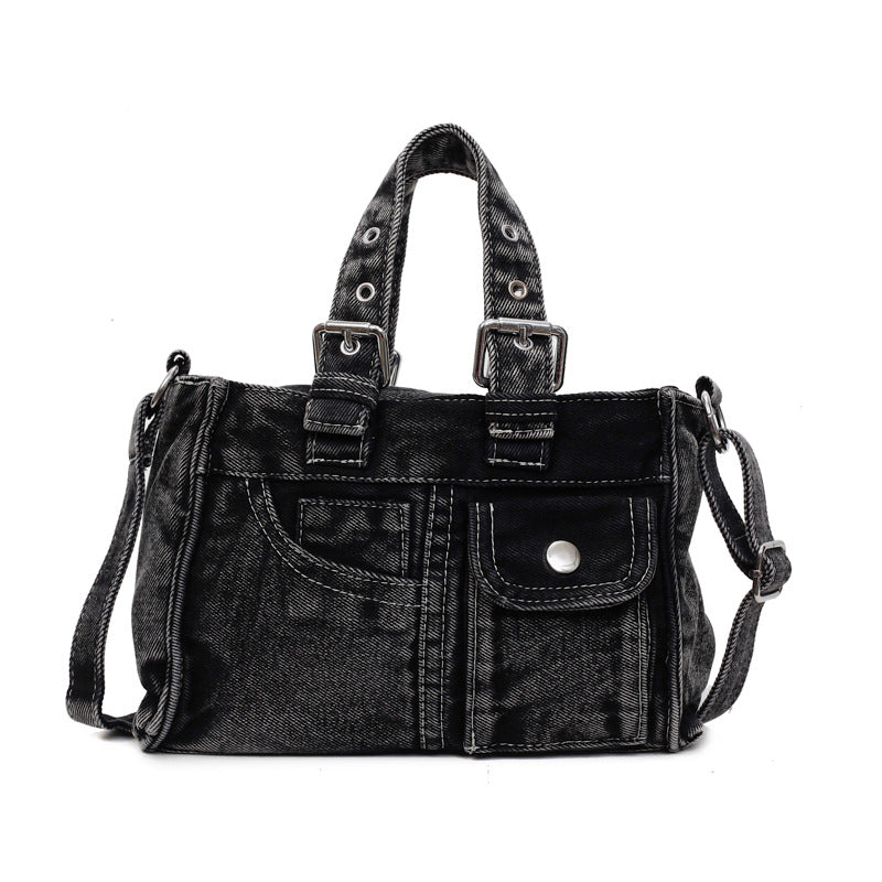 Women's Denim Fashion Commuter Large Capacity Pillow Bags