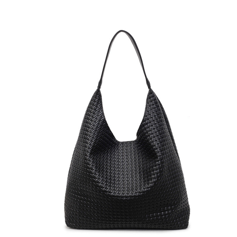 Retro Woven Trendy Easy Matching Large Capacity Underarm Son Women's Shoulder Bag