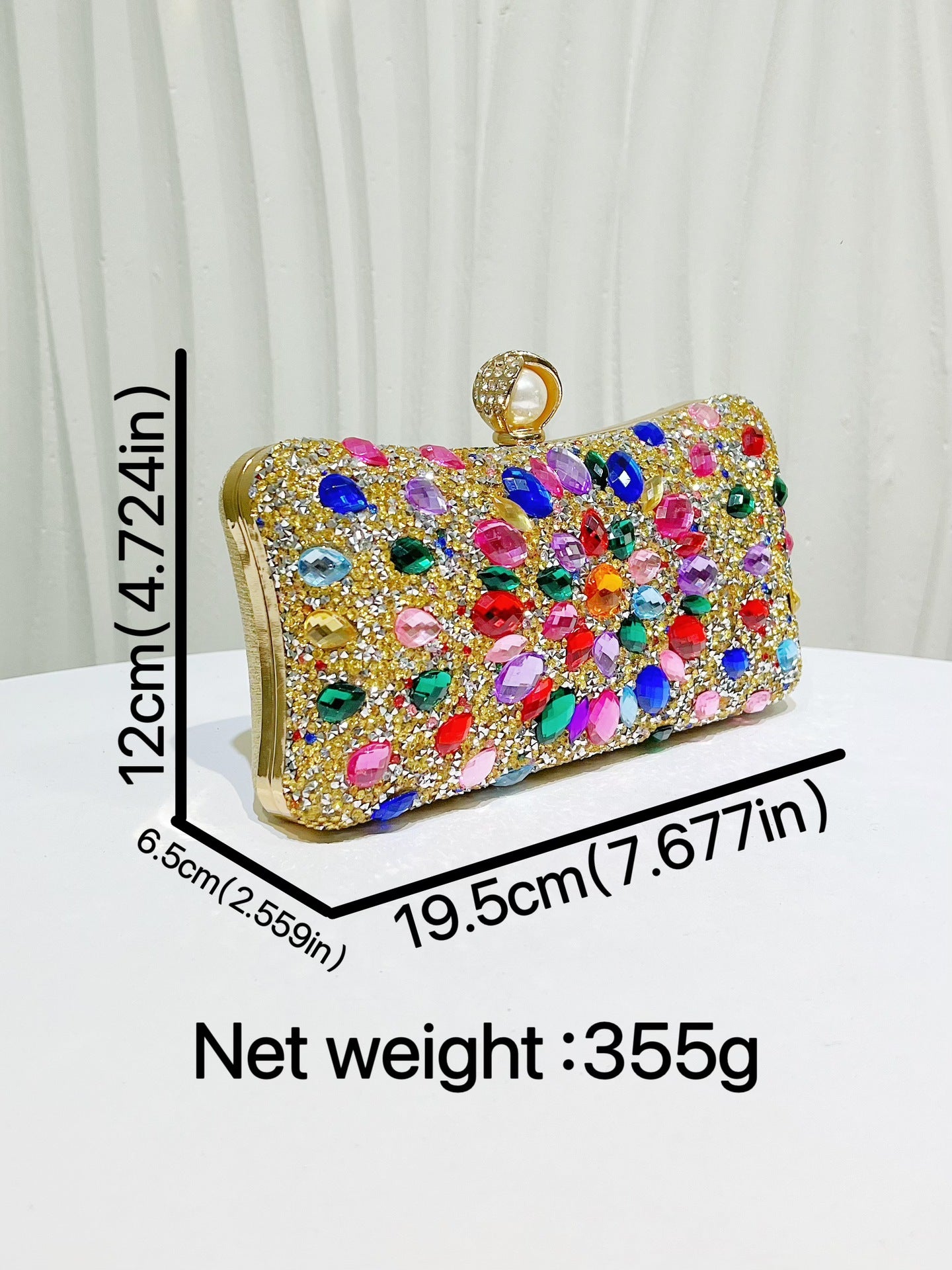 Women's High-grade Diamond Fashion Banquet All Match Dinner Bag