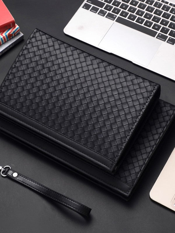 Men's Woven Pattern Large Capacity Business Envelope Bags