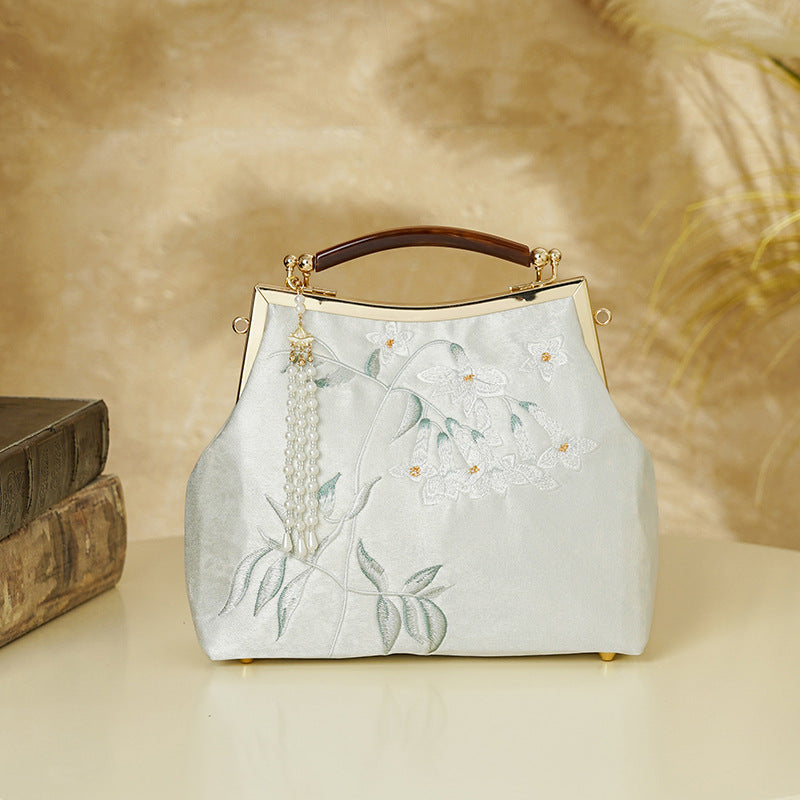 Embroidered Bamboo National Style Cheongsam High Quality Handbags
