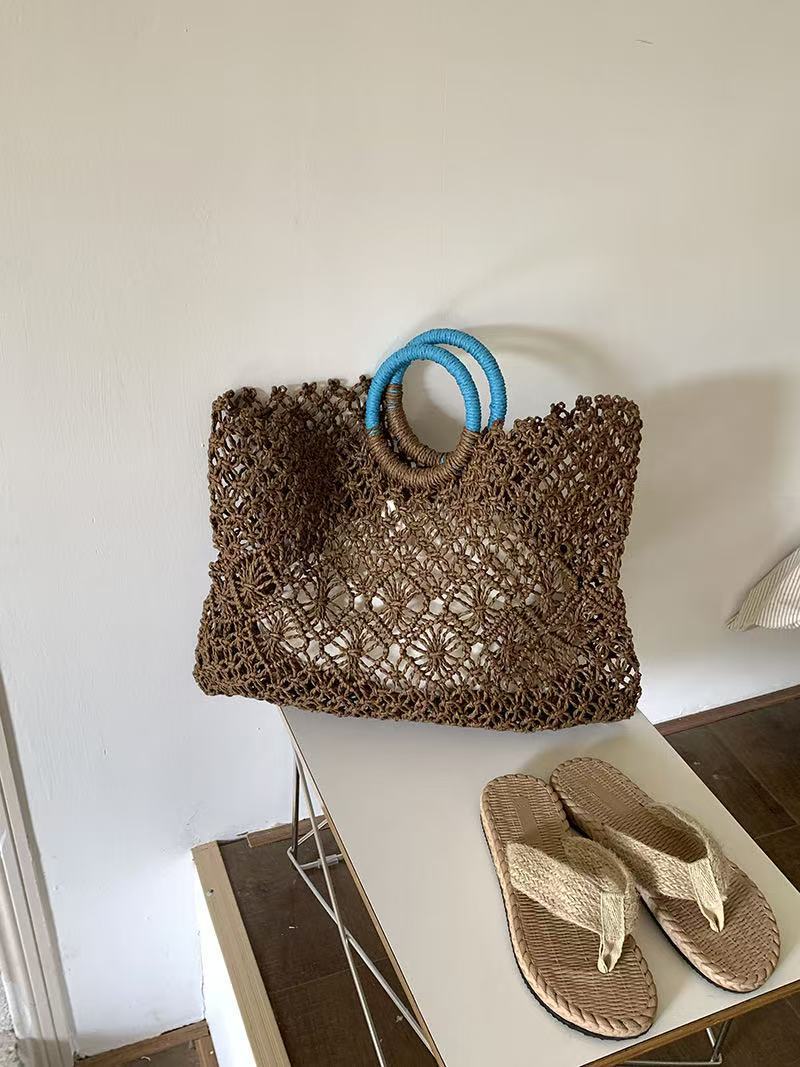 Women's Minority Straw Hand-woven Summer Beach Women's Handbag
