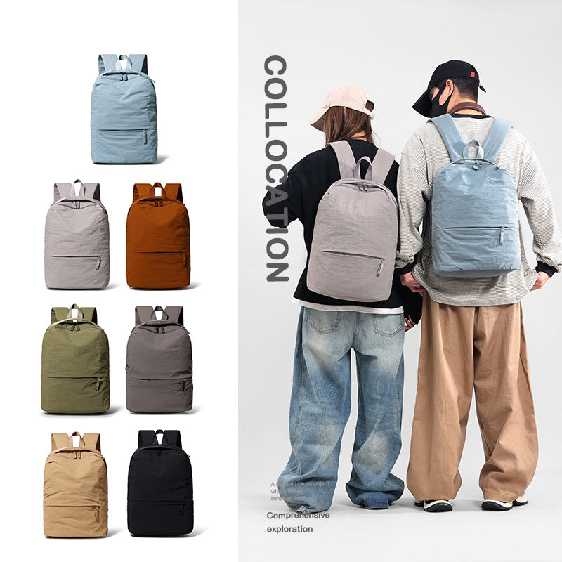 Fashion Computer Large Capacity Solid Color Leisure Backpack