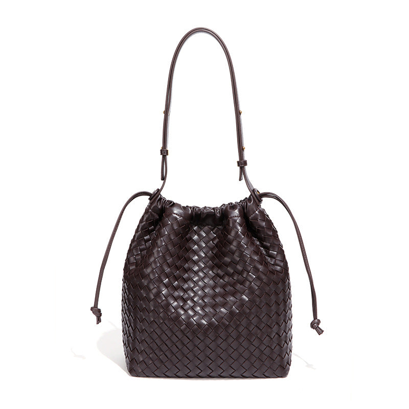 Classic Hand-woven Lazy Direct Wholesale Commuter Bucket Bags