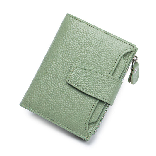 Genuine Leather Cowhide Swiping High Sense Ladies Wallet