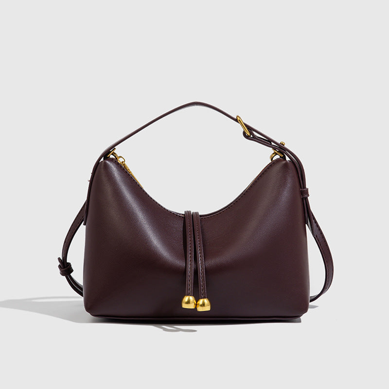 Women's Z Soft Leather Versatile Fashion Commuter Underarm Women's Messenger Bag