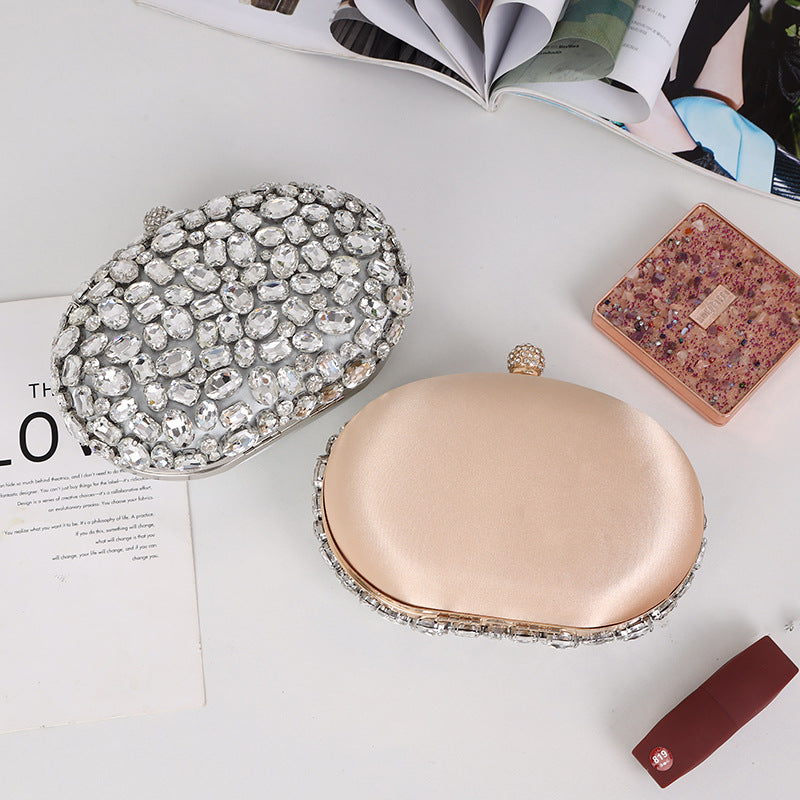 Women's Fashion Diamond Full Clutch Personalized Dress Bags