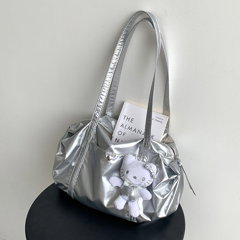 Korean Style Fashionable Simple Large Capacity Nylon One Women's Shoulder Bag