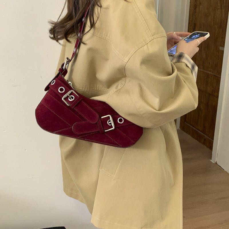 Niche Retro Hot Underarm Trendy Motorcycle Bags