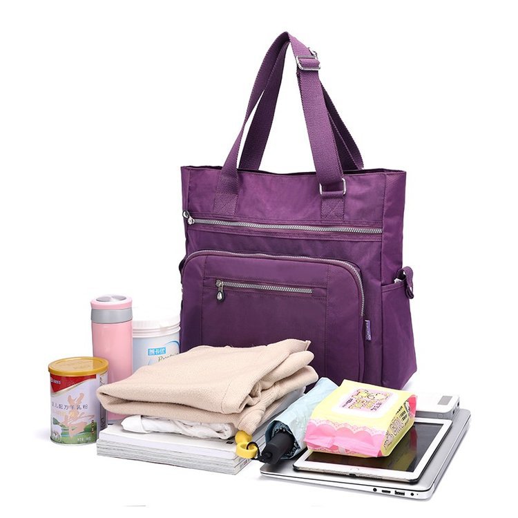 Women's Trendy Shopping Fashion Commuter Nylon Tote Bag