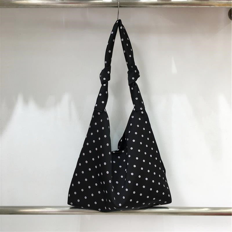 Women's Cabinet Artistic Polka Dot Fresh Floral Homemade Women's Handbag