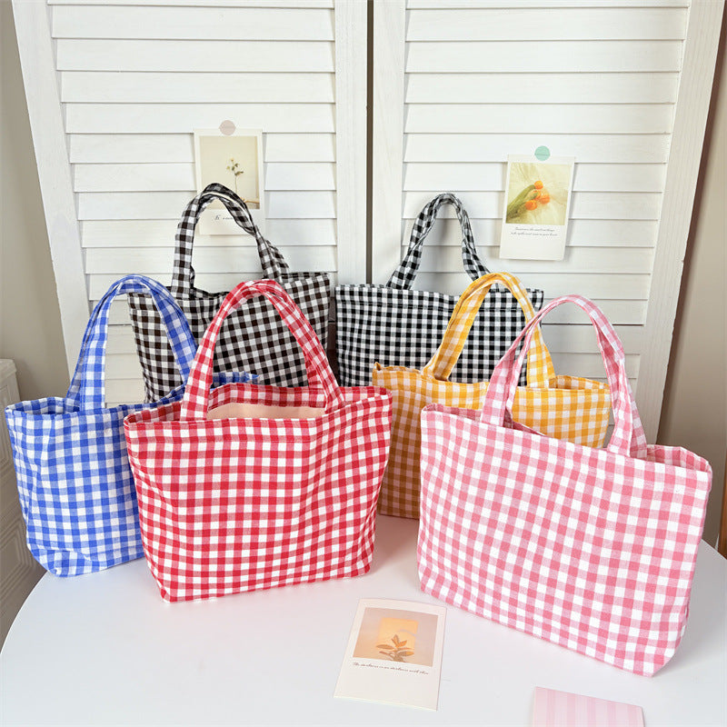 Artistic Portable Lunch Style Plaid Mummy Bags